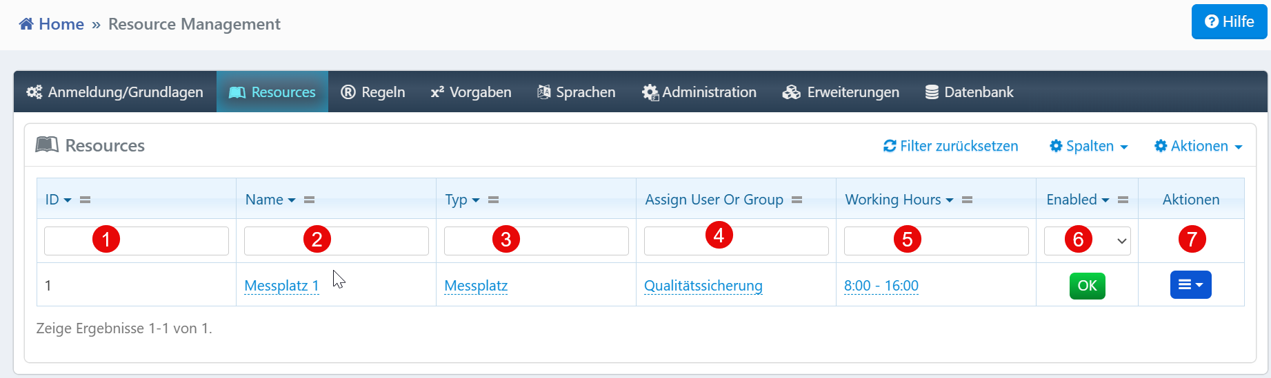 Ressourcenverwaltung